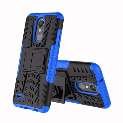

Goowiiz Phone Case For LG K8 2018 EuropeanK9 2018 Tire Texture Rugged Protection PCTPU Full Protection