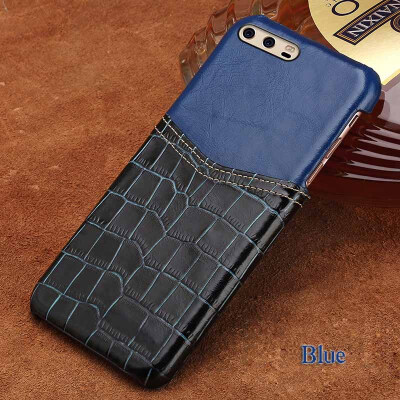 

Genuine Leather Phone Case For HUAWEI P10 Case Crocodile Texture & Oil wax leather Back Cover For Mate 9 10 Case