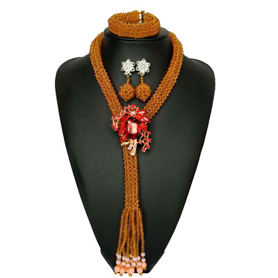

Hot Yellow Jewelry Set for Women African Beads Jewelry Set Wedding Jewellery Set Bridal Jewelry Necklace&Earrings Bracelet