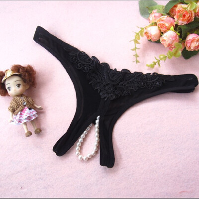 

Sexy Panties Perspective Pearl Crotch Mesh Lace Сексуальное нижнее белье Взрослая пара Flirting Temptation Underwear
