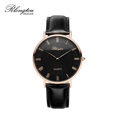 

RlongTou watch female extreme series 112L-P-B rose gold Rome black face