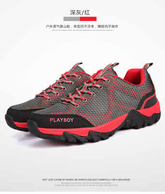 

PLAYBOY brand Spring,Breathable mesh,Climbing and hiking,Damping slip,Outdoor sport and tourist,Men's shoes