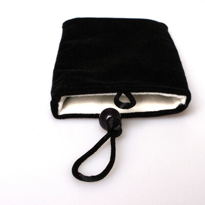 

Strap Black Sock Cloth Sleeve Bag Velvet for apple iPhone5