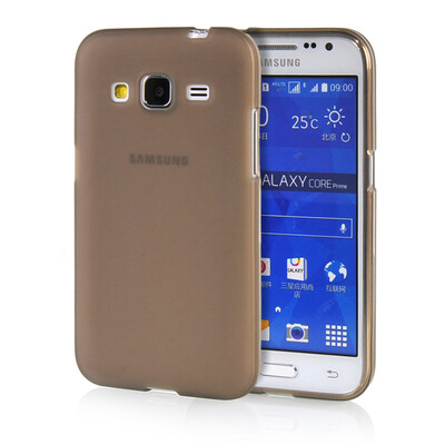 

MOONCASE Transparent Soft Flexible Silicone Gel TPU Skin Shell Back ЧЕХОЛ ДЛЯ Samsung Galaxy Core Prime G360 Grey
