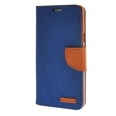 

MOONCASE Galaxy Note A7 , Leather Flip Wallet Card Holder Pouch Stand Back Case Cover for Samsung Galaxy A7 Dark blue