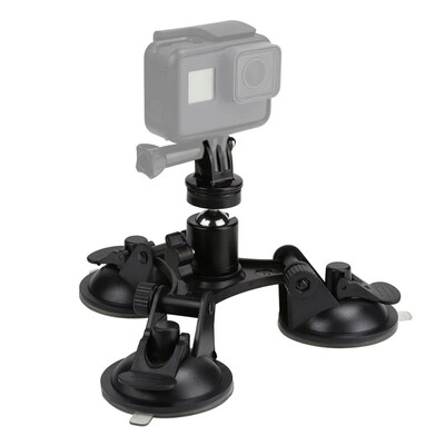 

Экран камеры для тройной присоски Mount Sucker для GroPro Hero 5/4/3 + / 3 для Xiaomi Yi с адаптером для крепления штатива