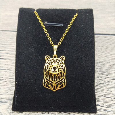 

New Bear Necklace Trendy Style Bear Pendant Necklace Women Fashion Pet Bear Jewellery