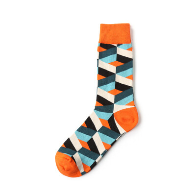 

Cozy Men Geometric Pattern Knitted Crew Fashion Boot Socks