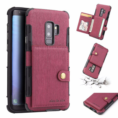 

SHS Phone Case For LG V30 Fashion Concise Leather Wire Drawing Multifunction Purse