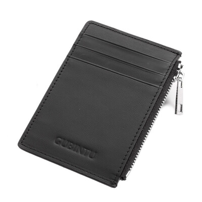 

Multifunction Genuine Leather Purse Wallet Men Zipper Card Holder Coin Short Wallet