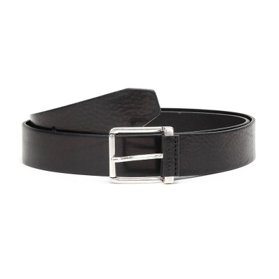 

HUGO BOSS Hugo Boss luxury goods 18 autumn&winter new mens black leather antique pin buckle belt belt 50390078 001 110cm