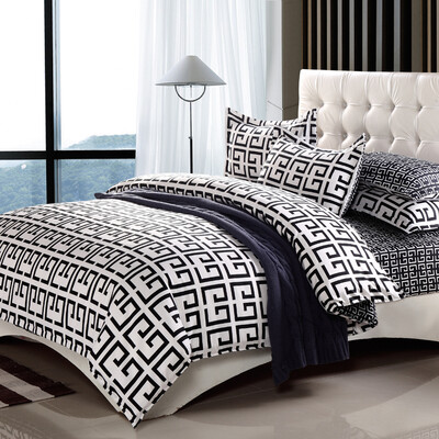 

Bedding Cotton Set Twin Full Queen King Size Duvet Cover Reactive Printed Bed Linen Flat Sheet Bedclothes Not Quilt