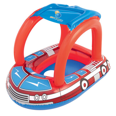 

Bestway Baby Float Water Toys with Inflatable Canopy Sunshade Swimming Pool Boat Upgraded Floating Ring