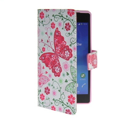 

MOONCASE Pattern Style Leather Side Flip Wallet Card Slot Pouch Stand Shell Back Case Cover For Sony Xperia Z2