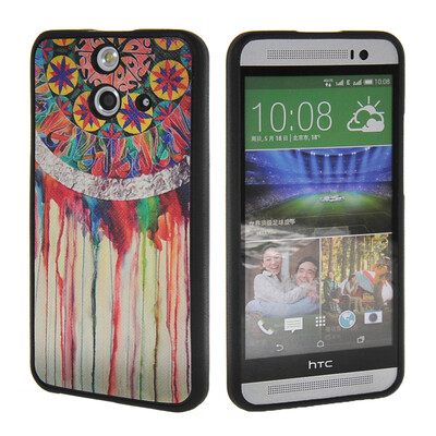 

MOONCASE Cute Pattern Soft Flexible Silicone Gel TPU Skin Shell Back ЧЕХОЛ ДЛЯ HTC One E8
