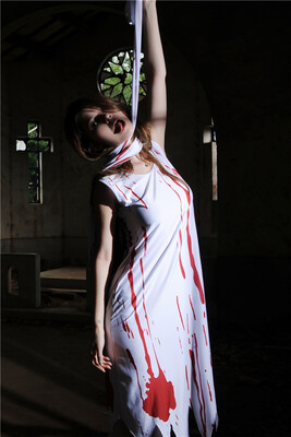 

Sexy Vampire Female Nurse Costume Cosplay Bloody Nurse Spooky Bride Cos Nurse WDN3