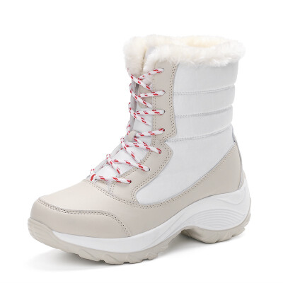 

Women boots non-slip waterproof winter ankle snow boots women platform winter shoes with thick fur botas mujer