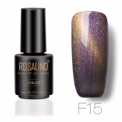 

ROSALIND Gel 1S 7ML 3D Cat&39S Eyes Magnetic NEON Nail Polish Rainbow UV LED Nail Gel Polish with Shining Colorful Gel Lacquer
