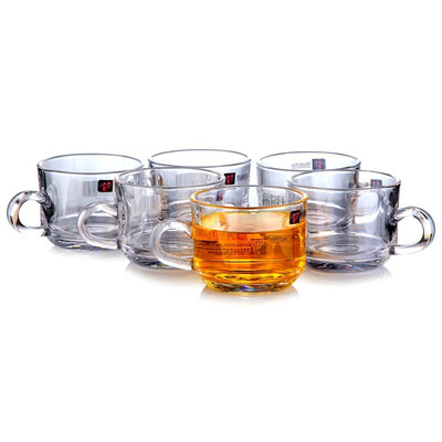 

Jingdong Supermarket] Li Zun cup glass with a lid (280ml) glass fine tea cup - bamboo