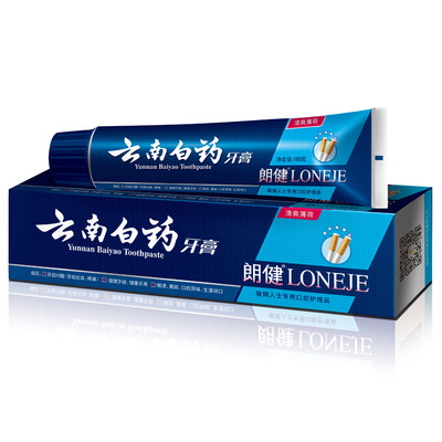 

Yunnan Baiyao Longjian toothpaste 180g fresh mint new&old packaging random release