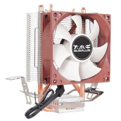 

Buffalo BUBALUS T2 CPU cooler multi-platform double heat pipe 8CM fan with silicone grease mute