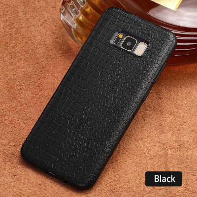 

Genuine Leather Phone Case For Samsung S8 Crocodile texture Back Cover For Note 8 S7 edge Cases