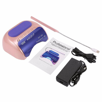 

Anself 48W LED CCFL Nail Lamp Nail Gel Dryer Nail Curing Machine Fingernail Toenail Gel Curing 110 240V Nail Art Painting Salo
