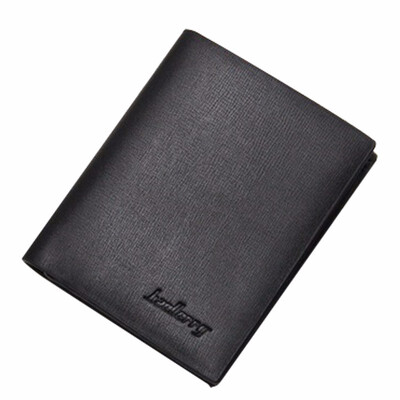 

Men Ultra-thin Short Wallet Horizontal Student Simple Leather Purse