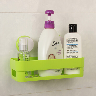 

Jingdong Supermarket Sheng silk still product sucker rectangular bathroom shelves white 2 suit