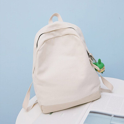 

Girl Literature Art Small Fresh Canvas Backpack Girl College Student Bag Korean Joker Backpack Travel Mochila Bag for Teenage