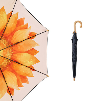 

Banana BANANAUNDER bubble series cute children umbrella straight handle umbrella umbrella umbrella umbrella rain dual-use umbrella van Gogh
