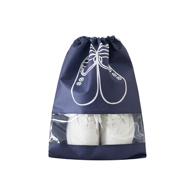 

YINUO Waterproof Shoes Storage Bag Pouch Portable Travel Organizer Drawstring Bag Cover Non-Woven Laundry Organizer M&L Size