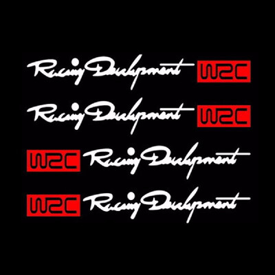 

4pcs Rear-view Mirror WRC Car Body Styling Sticker Removable Waterproof