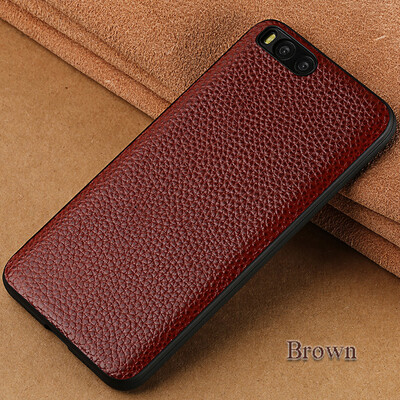

Genuine Leather Phone Case For Xiaomi 6 Case Litchi Texture Back Cover For Redmi 4 4A 5 5A Plus Case