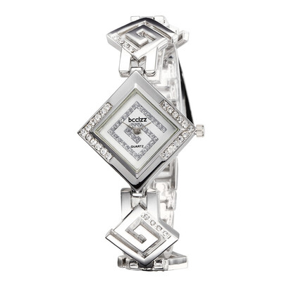 

WH008 Womens watch Diamond Bracelet Wrist Quartz Analog Watch LadyWomens SILVERY