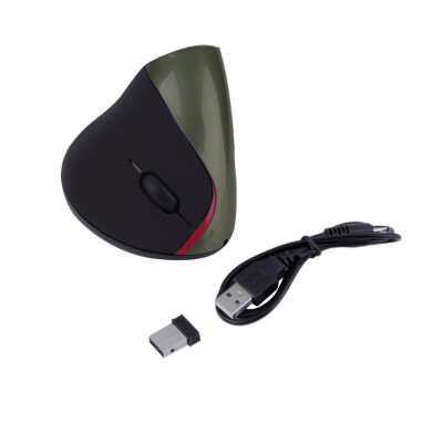 

2.4G Wireless Ergonomic Design Vertical Optical USB Mouse Wrist Healing Laptop Grey