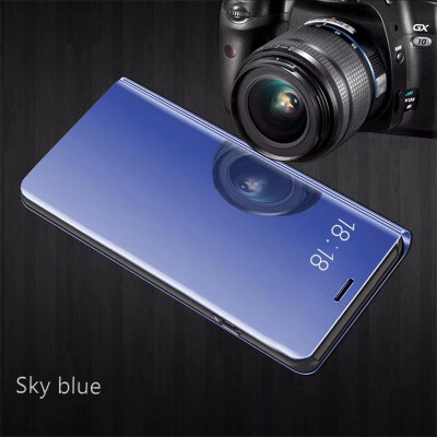 

Xiaomi MI 5X5C Luxury Slim Mirror Flip Shell Stand Leather Smart Clear View Window Cover Phone Case