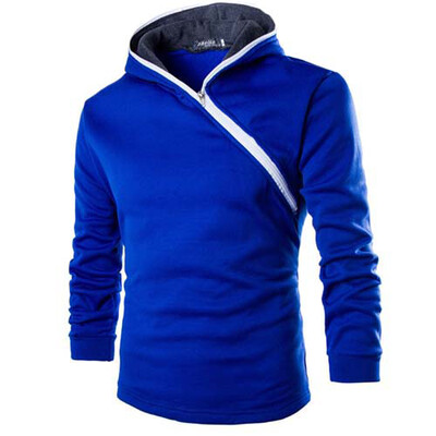 

CT&HF Men Fashion Personality Fleece Cotton Long Sleeve Fleece Zipper Design Simple Pure Color Coat Hot Selling Silm Fleece
