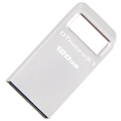 

Kingston 128GB USB31 U disk DTMC3 silver metal reading speed 100MB s mini car U disk portable buckle