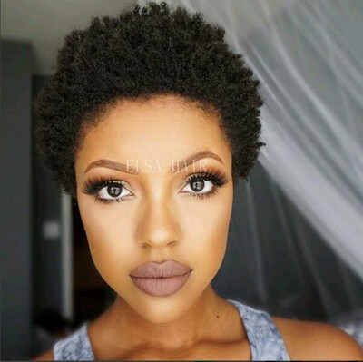 

Short Pixie Hair Human Wig  Lace Brazilian Hair afro kinky curl Glueless Lace Front Human Hair Wigs