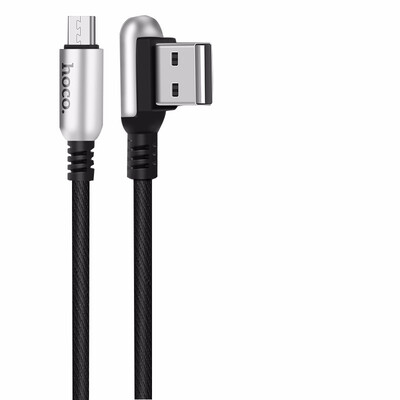 

HOCO 24A Zinc Alloy 90 Degree Type C USB Cable for Samsung Xiaomi Huawei Fast Charging Original Charger Wire Data Sync