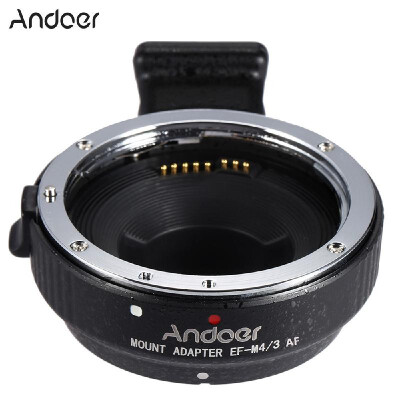 

Andoer EF-MFT Auto Focus Electronic Lens Mount Adapter Ring for Canon EOS EFEF- Lens to M43 Camera Such As for Olympus Panasoni