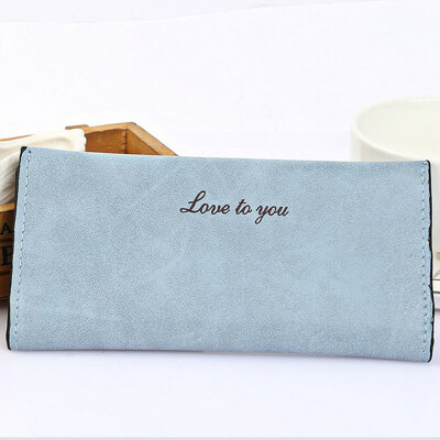 

New Woman Long Section Wallet Korean Leather Wallet Matte Bag Purses