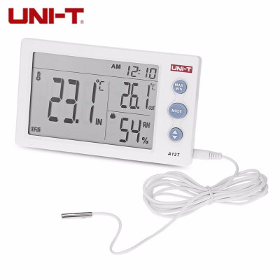 

UNI - T A12T Indoor Outdoor Thermometer Digital Temperature Humidity Meter