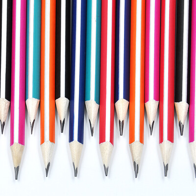 

Sanmu SUNWOOD HB pencil student writing painting sketch pencil triangle pole 12 box 5727