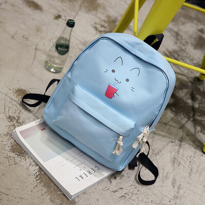 

Fashion Small Backpack Schoolbag Lady Casual Simple Bags