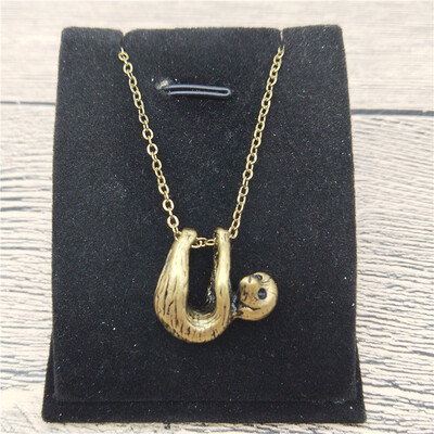 

New 3D Sloth Necklace Trendy Style 3D Sloth Pendant Necklace Women Fashion Sloth Jewellery