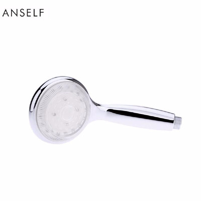 

Hot-selling ANSELF Automatic LED Light Shower Head Handheld Bath Sprinkler for Bathroom Temperature Control 3 Colors Changing