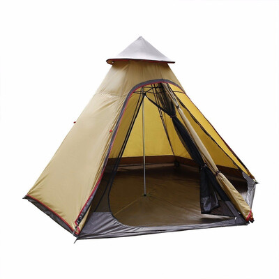 

Outdoor Double Layers Teepee Tent Camping Tourist Pagoda Tent