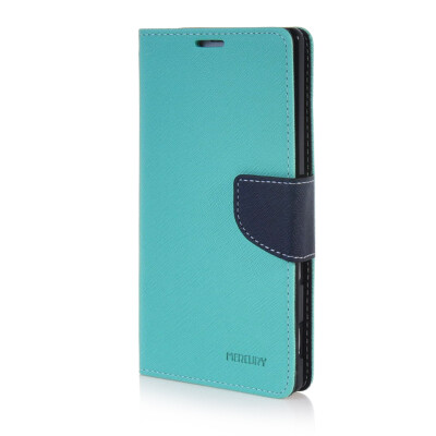 

MOONCASE Cross pattern Leather Wallet Flip Card Slot Pouch Stand Shell Back ЧЕХОЛ ДЛЯ Sony Xperia T3 Mint Green